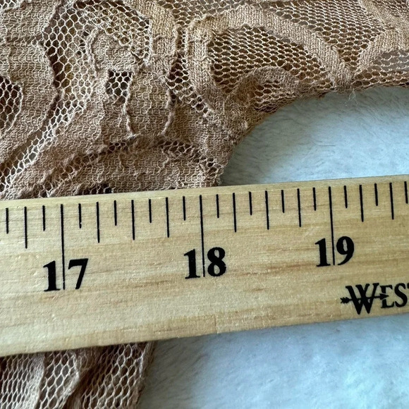 Y2K 2000s Boho Coconut Girl Lace Mini Slip Coverup Dress - Picture 7 of 10